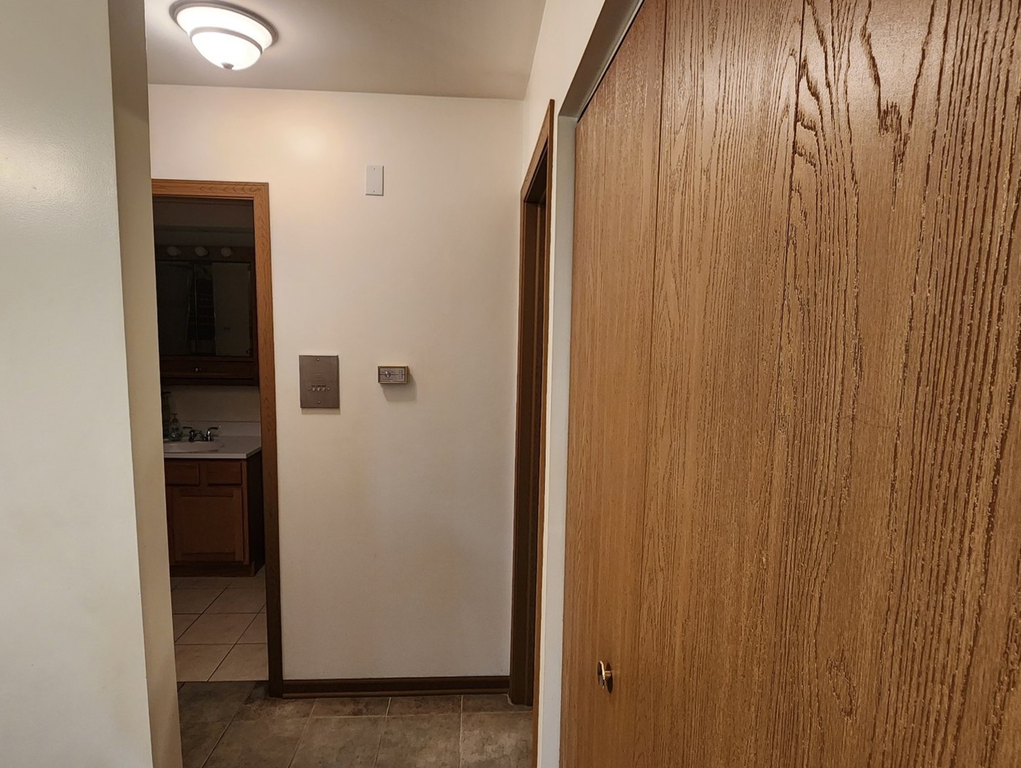 6440 Pamela Lane, Unit 12 Chicago Ridge, IL 60415 - Photo 12 of 15 a bathroom with a shower and a door