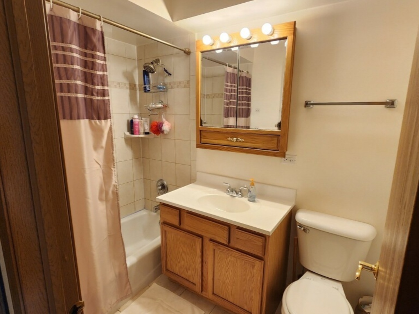 6440 Pamela Lane, Unit 12 Chicago Ridge, IL 60415 - Photo 10 of 15 a bathroom with a sink toilet and shower