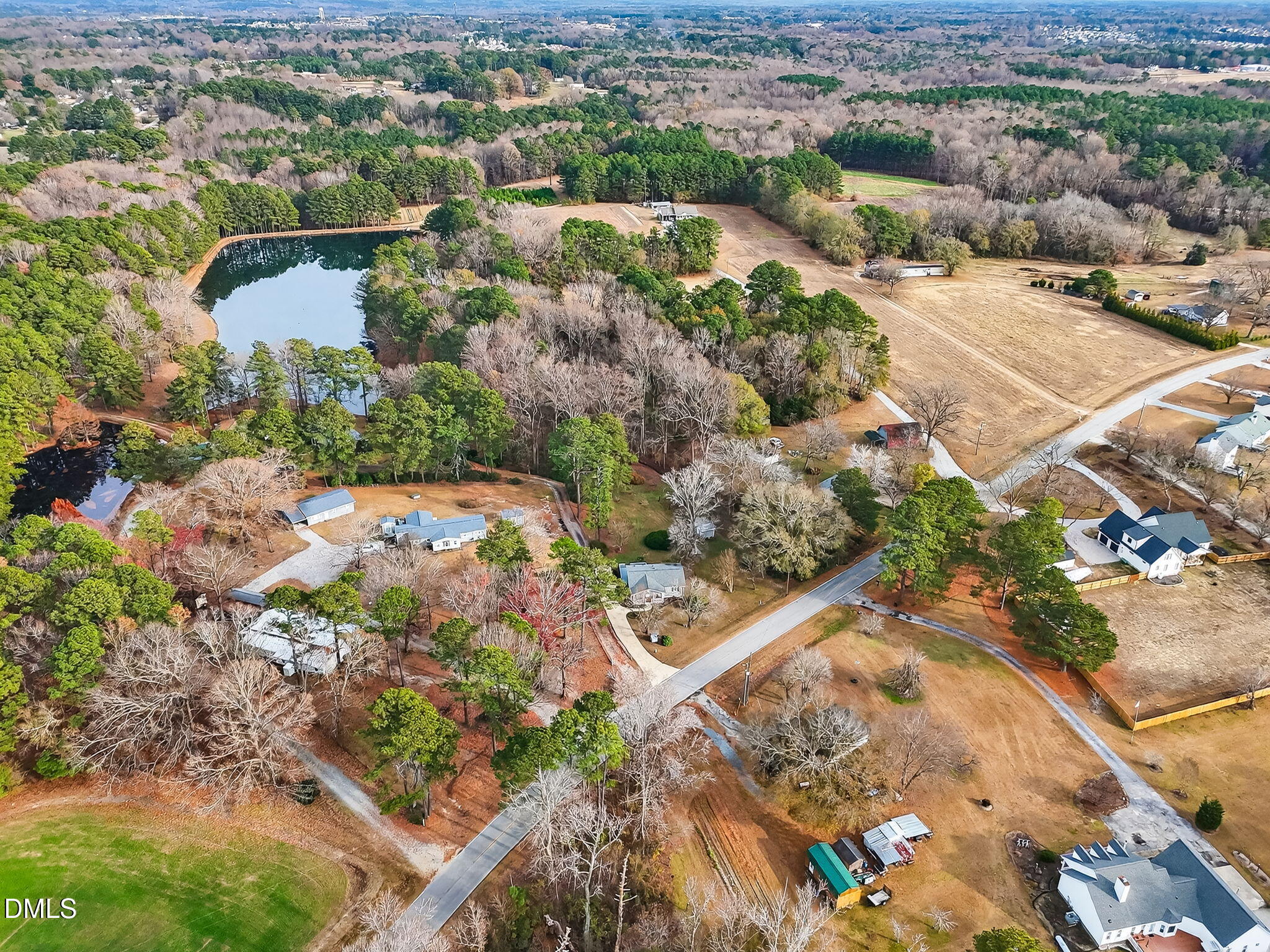 6313 Brack Penny Road Raleigh, NC 27603 - Photo 41 of 41 an aerial view of residential house with outdoor space