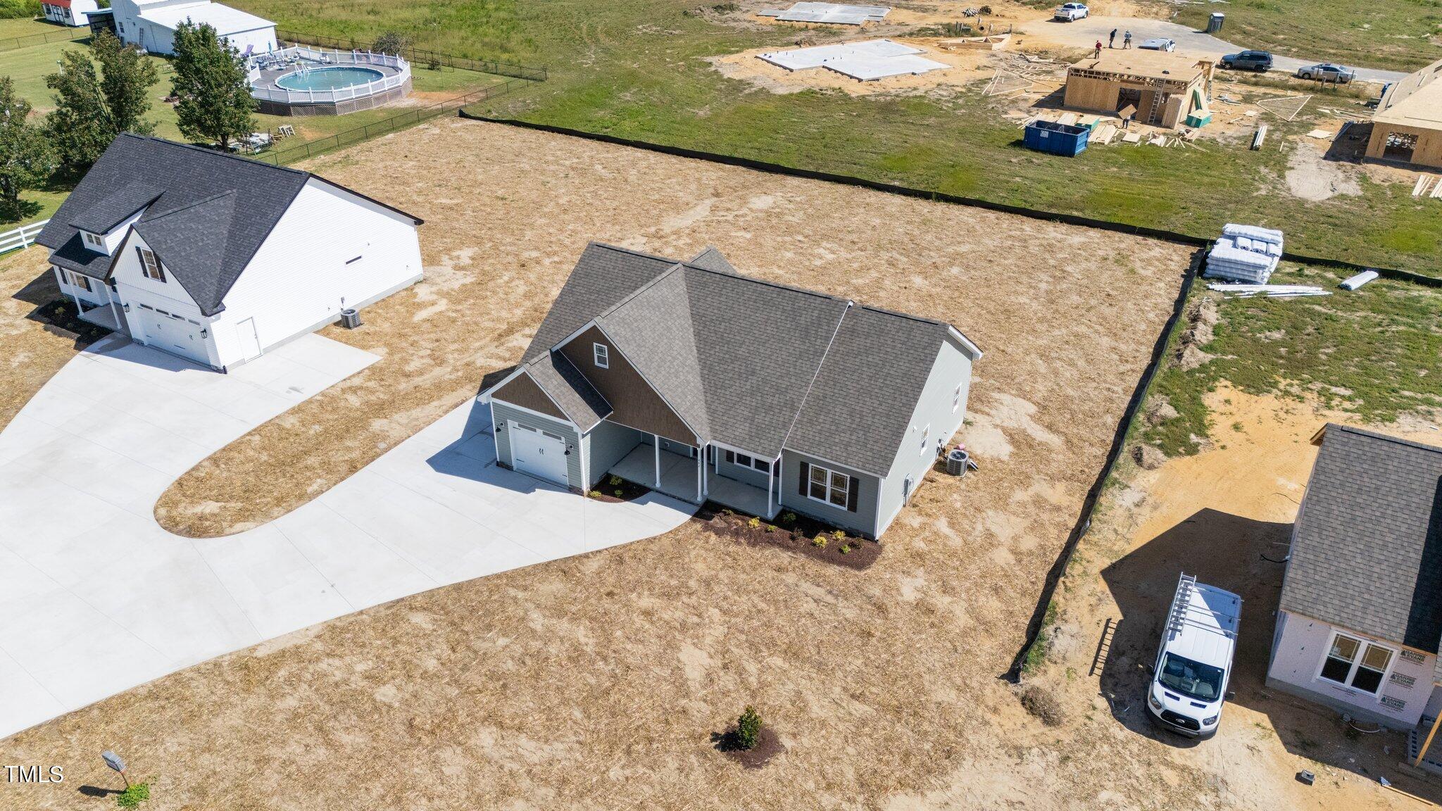 282 Fields Road Pikeville, NC 27863 - Photo 36 of 40 an aerial view of houses with yard