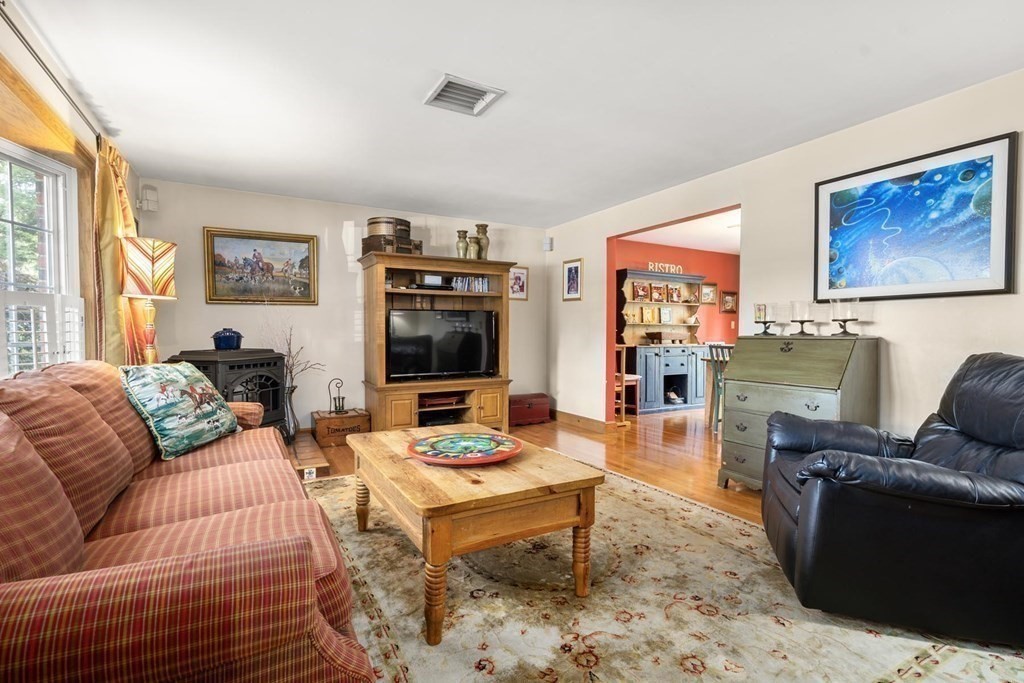 14 Independence Drive Brookline, MA 02467 - Photo 4 of 35 a living room with furniture a rug and a flat screen tv