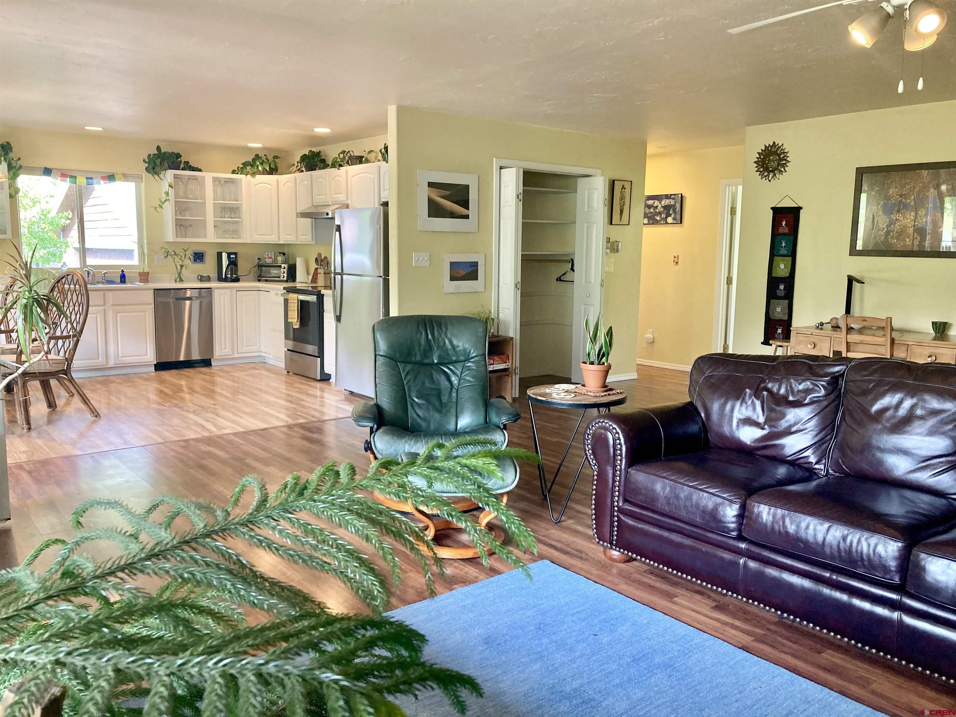 56 Bad Mule Road Durango, CO 81301 - Photo 9 of 35 a living room with furniture and a view of kitchen