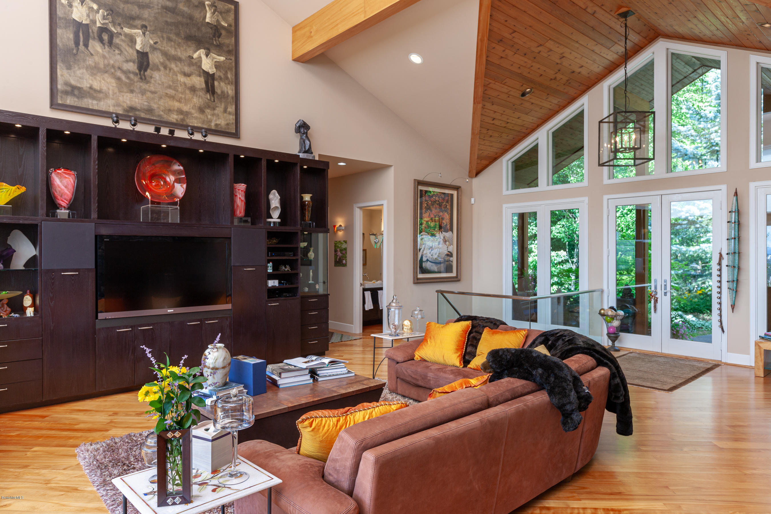 179 Mt Hunger Road Monterey, MA 01245 - Photo 11 of 66 GREAT ROOM WITH WOOD FLOORING
