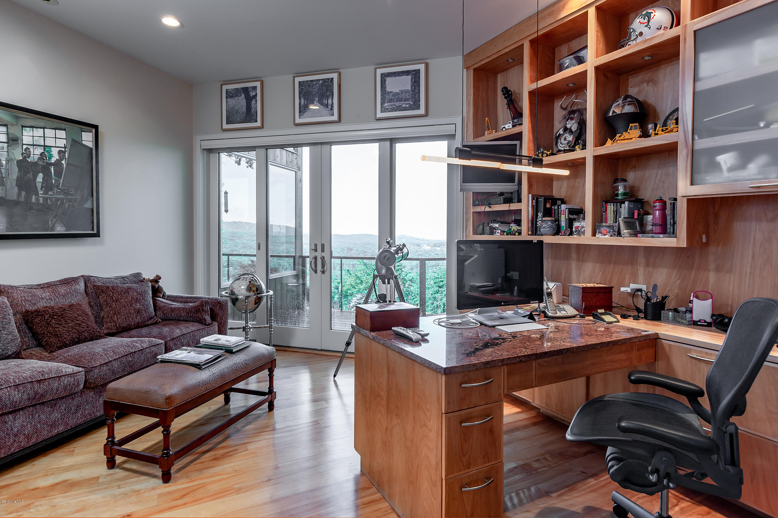 179 Mt Hunger Road Monterey, MA 01245 - Photo 24 of 66 PRIVATE OFFICE WITH A VIEW & BUILT-INS