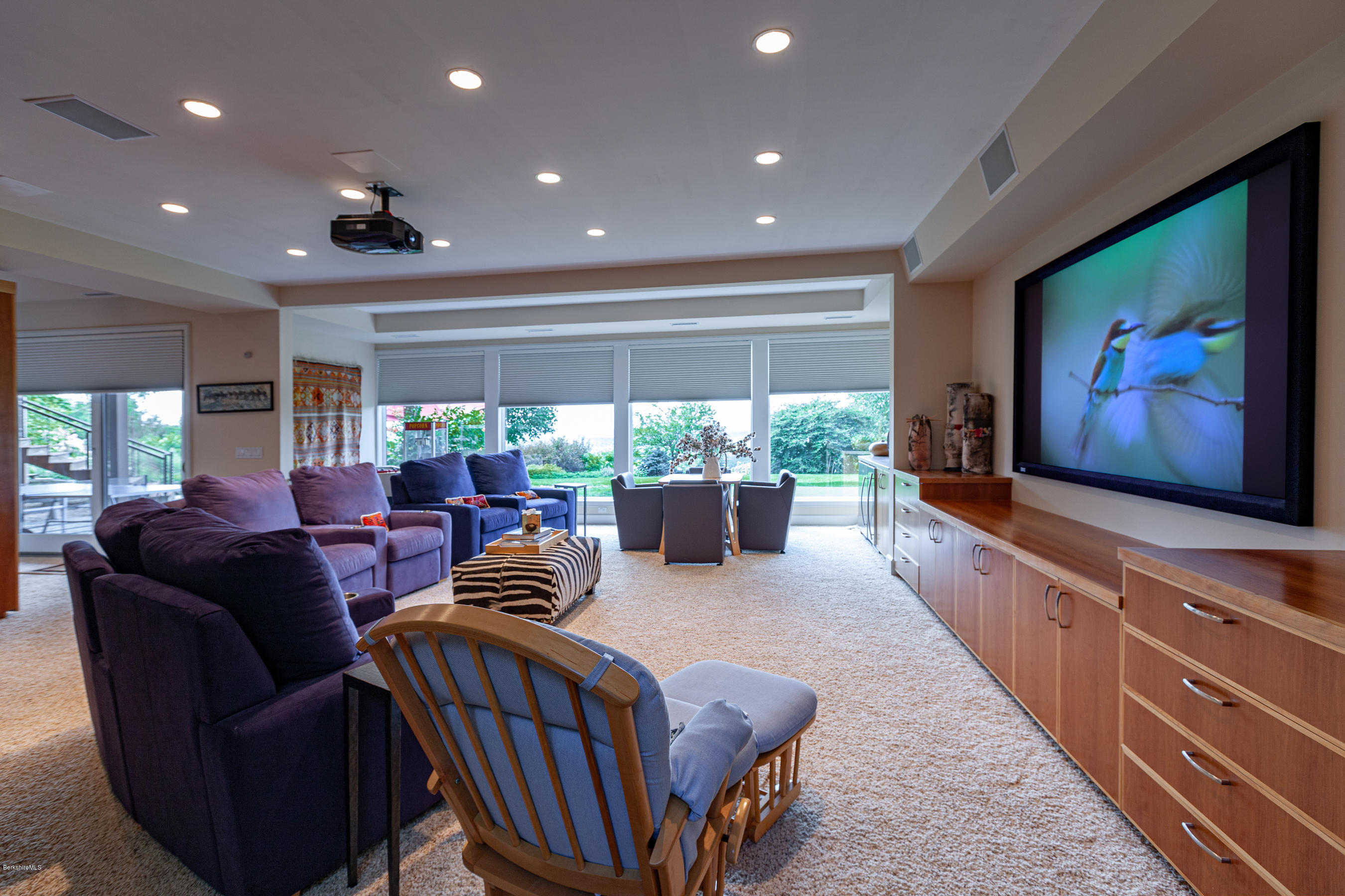 179 Mt Hunger Road Monterey, MA 01245 - Photo 42 of 66 IN HOME MOVIE THEATRE