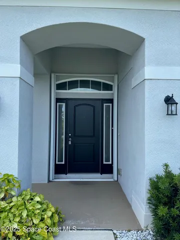 a view of front door