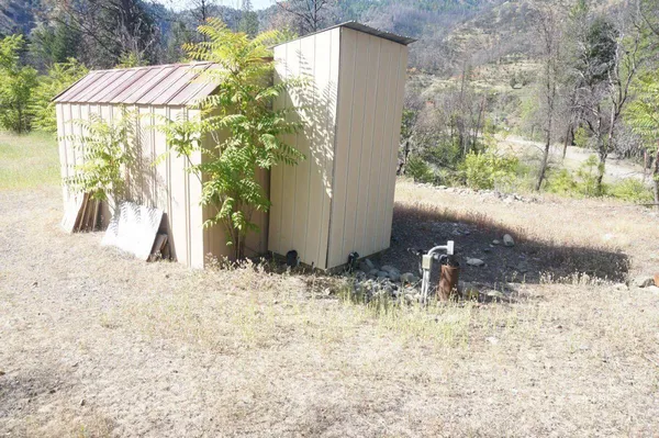 a backyard of a house