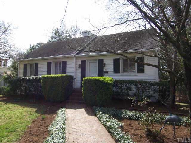 712 East Whitaker Mill Road Raleigh, NC 27608 - Photo 1 of 12 Adorable ranch in great location. Walk to High Park Village. Exterior Front