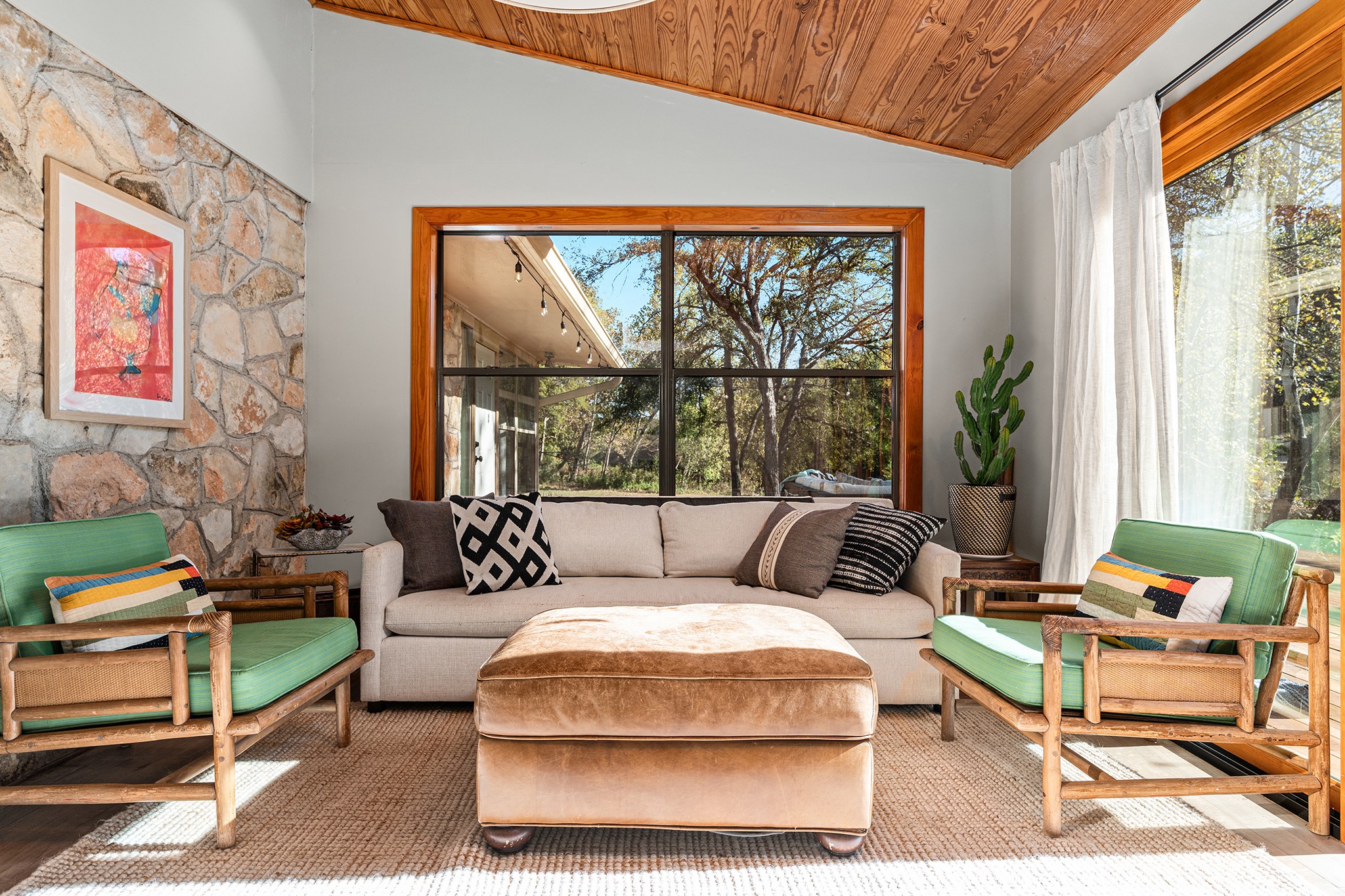 505 Deer Lake Road Wimberley, TX 78676 - Photo 12 of 38 Sun Room Overlooks Creek