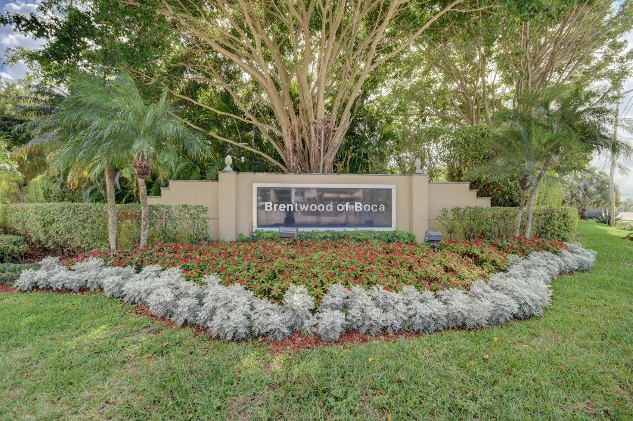 8104 Copenhagen Way Boca Raton, FL 33434 - Photo 51 of 65 Brentwood of Boca Sign