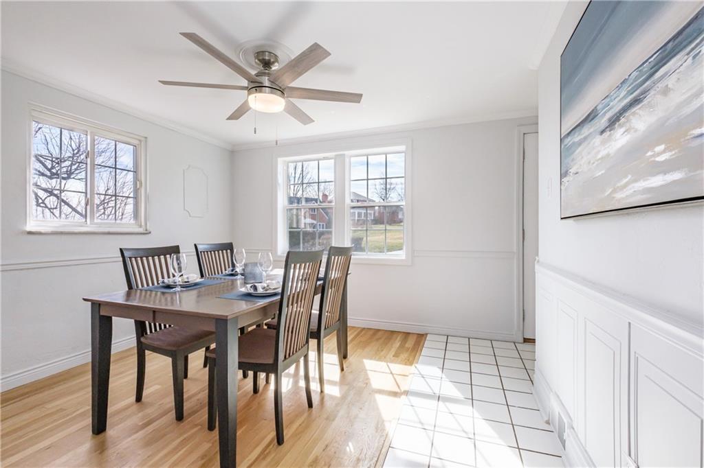 4 Robinhood Road Pittsburgh, PA 15220 - Photo 10 of 25 a view of a dining room with furniture and window