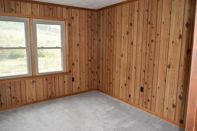 a view of an empty room