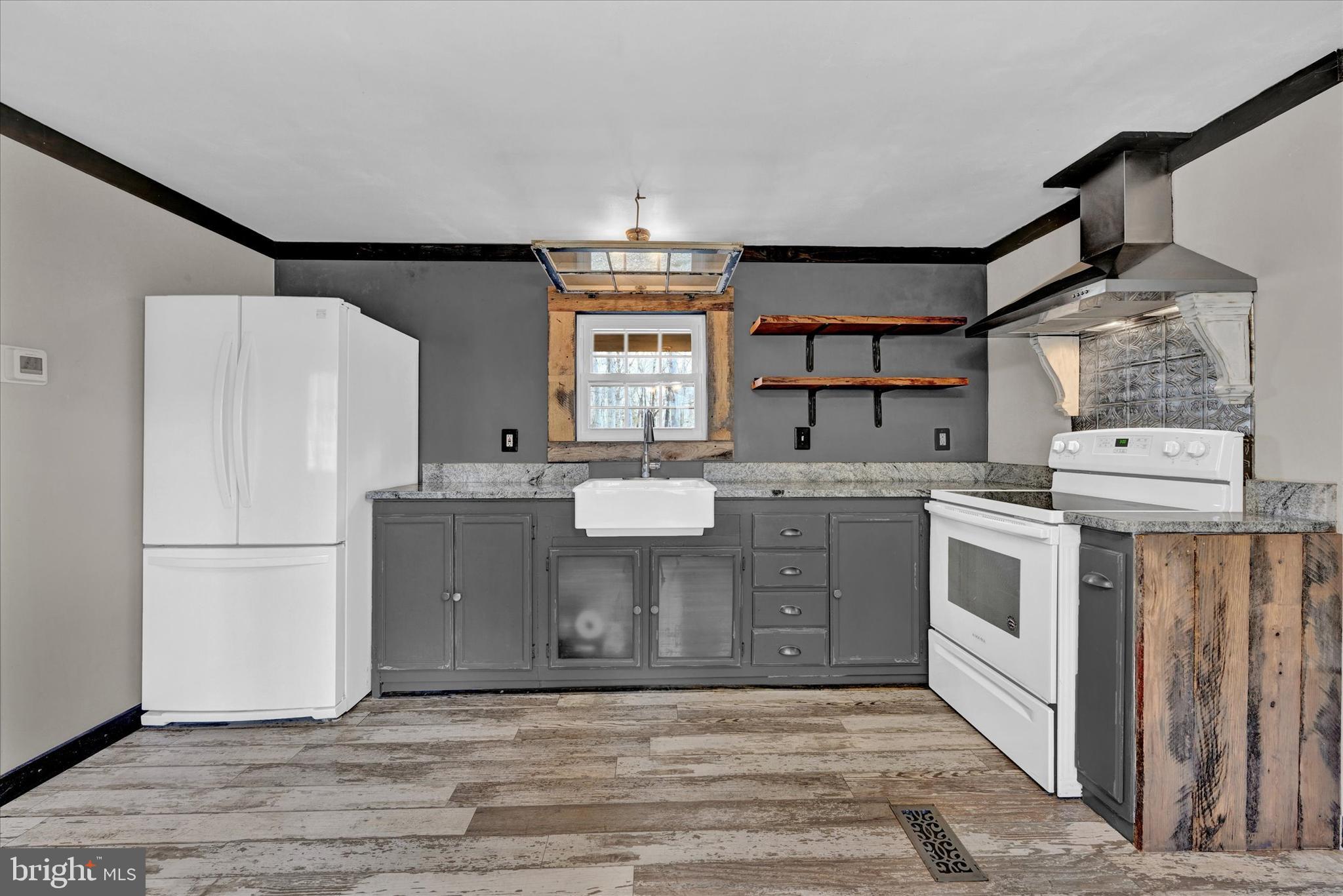 2241 Amoss Mill Road Pylesville, MD 21132 - Photo 2 of 36 Gorgeous cabinets, with farm sink & matching appls