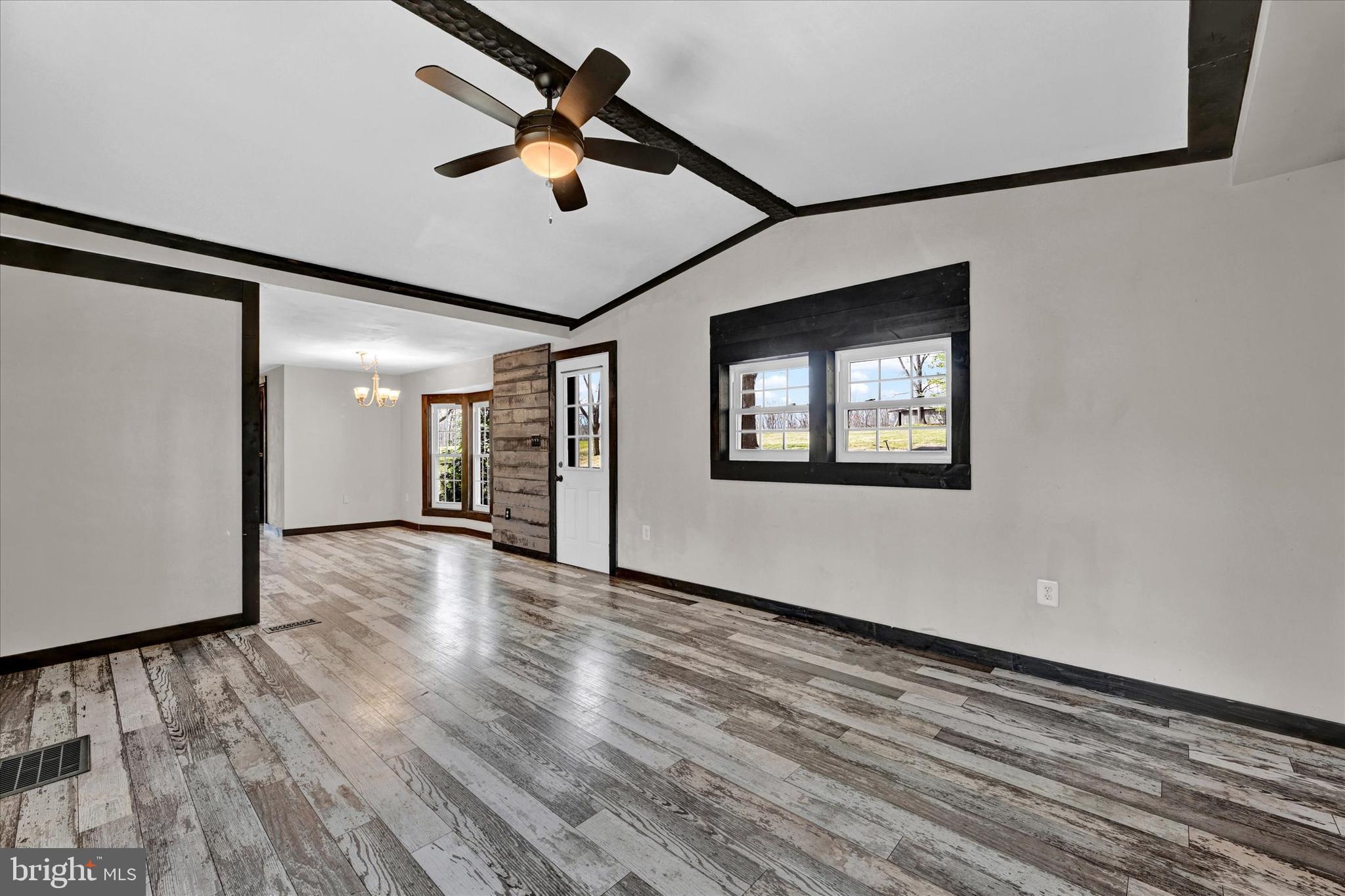 2241 Amoss Mill Road Pylesville, MD 21132 - Photo 5 of 36 Open living room off kitchen, beautiful flooring
