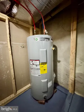 a view of water heater room