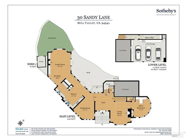 $6,995,000 | 30 Sandy Lane, Mill Valley, CA 94941