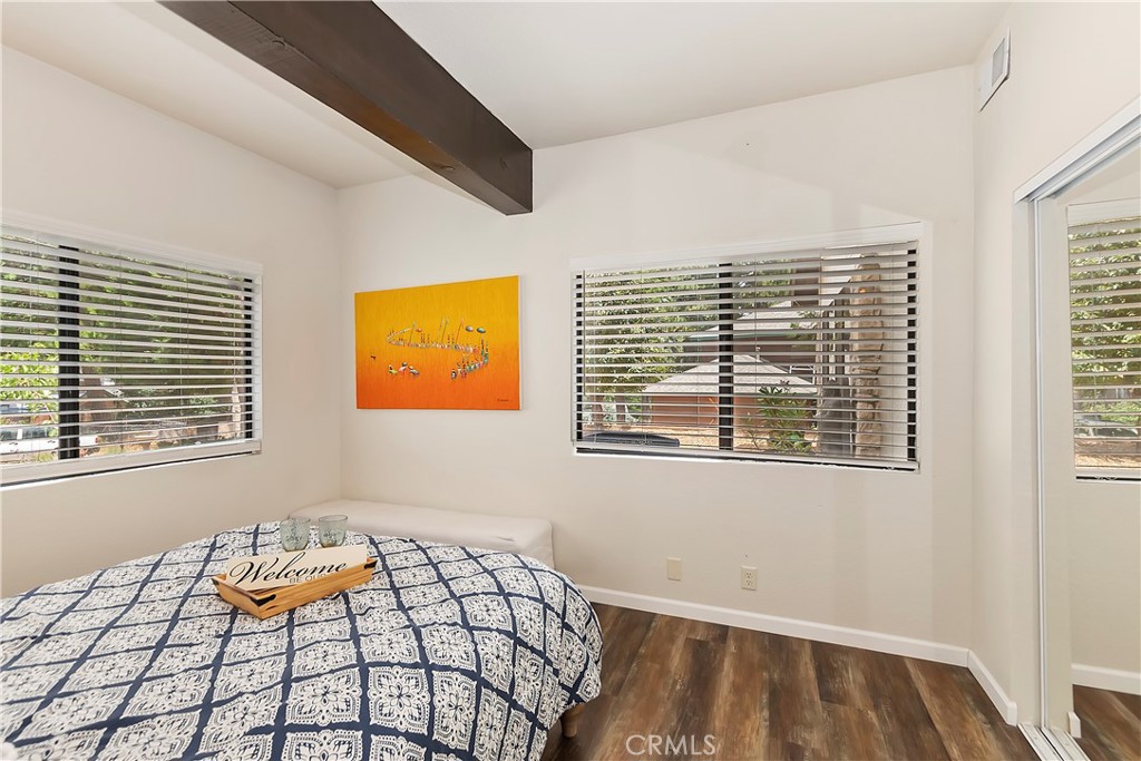 120 Pine Ridge Road Crestline, CA 92325 - Photo 42 of 58 a bedroom with a bed and a window