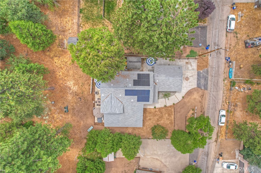 120 Pine Ridge Road Crestline, CA 92325 - Photo 7 of 58 an aerial view of a house with outdoor space and street view