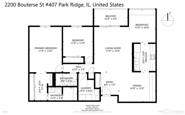 $478,900 | 2200 Bouterse Street, Unit 407, Park Ridge, IL 60068