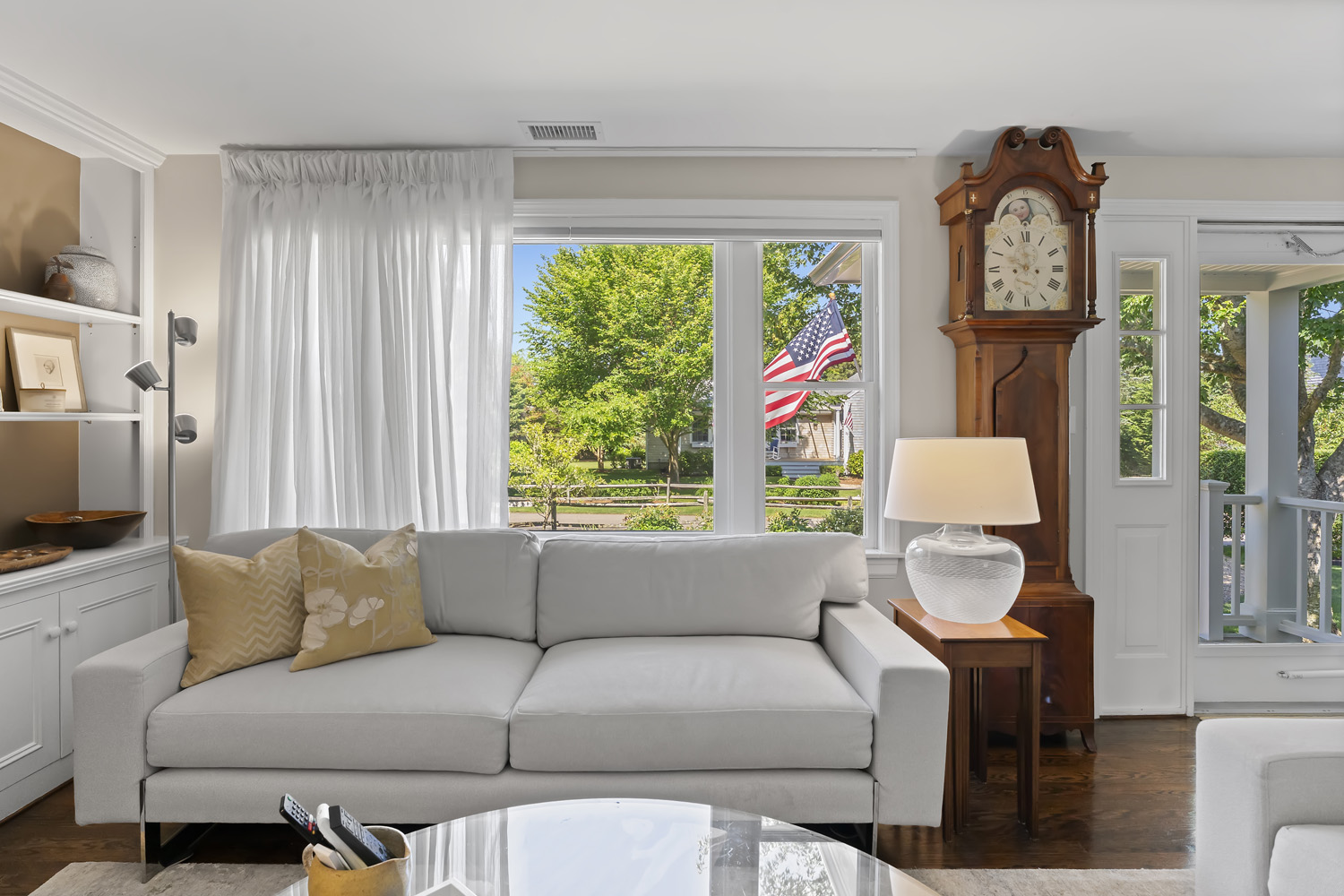 21 Kitts Field Circle Edgartown, MA 02539 - Photo 7 of 34 a living room with furniture and a large window