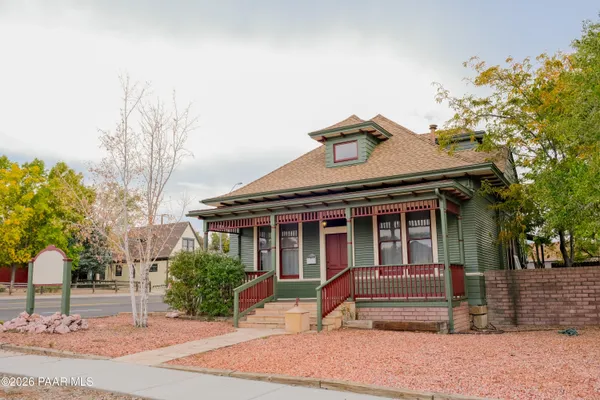 a view of a house with a patio