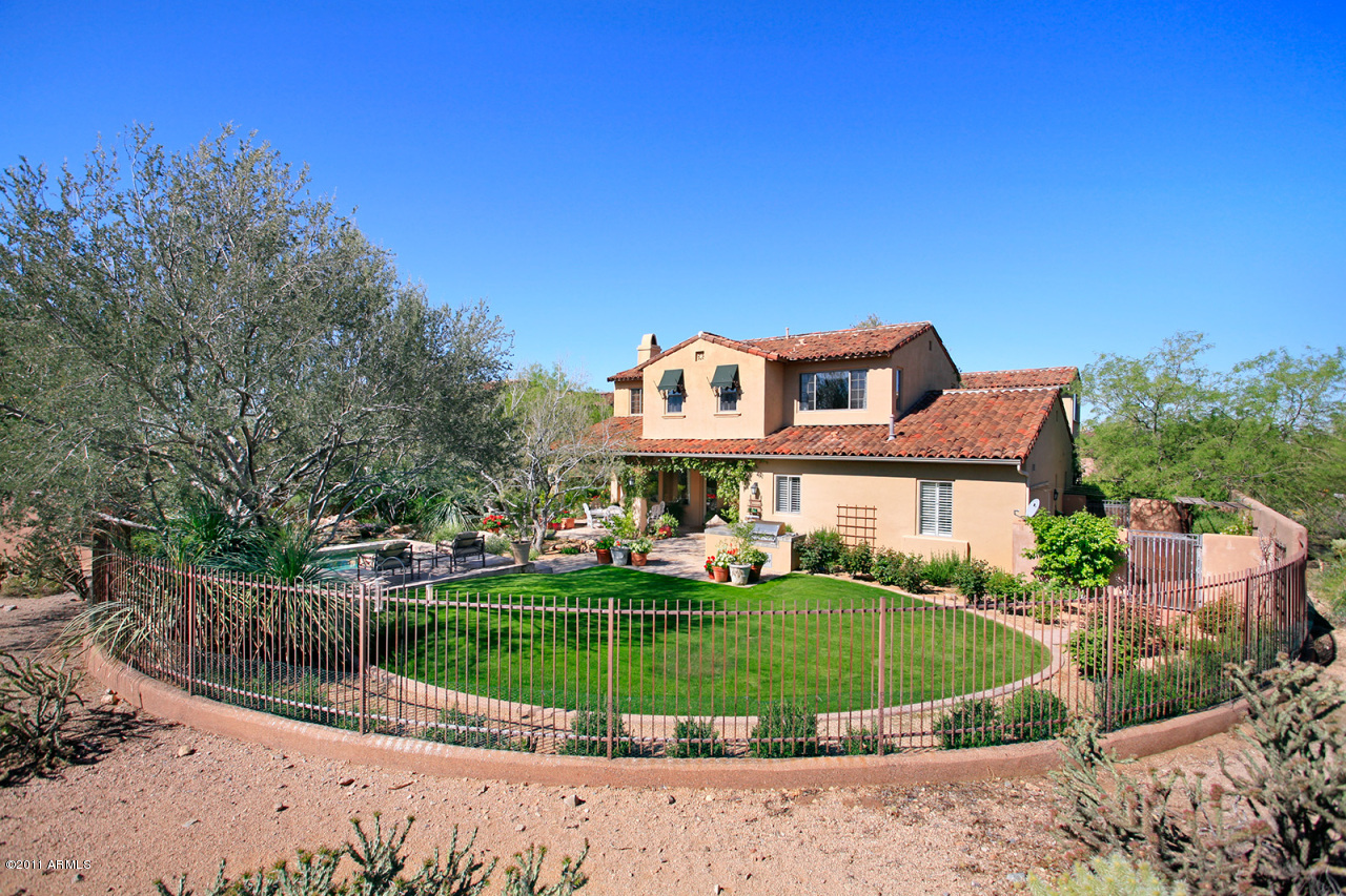 9280 East Mountain Spring Road Scottsdale, AZ 85255 - Photo 28 of 44 Back View of Home