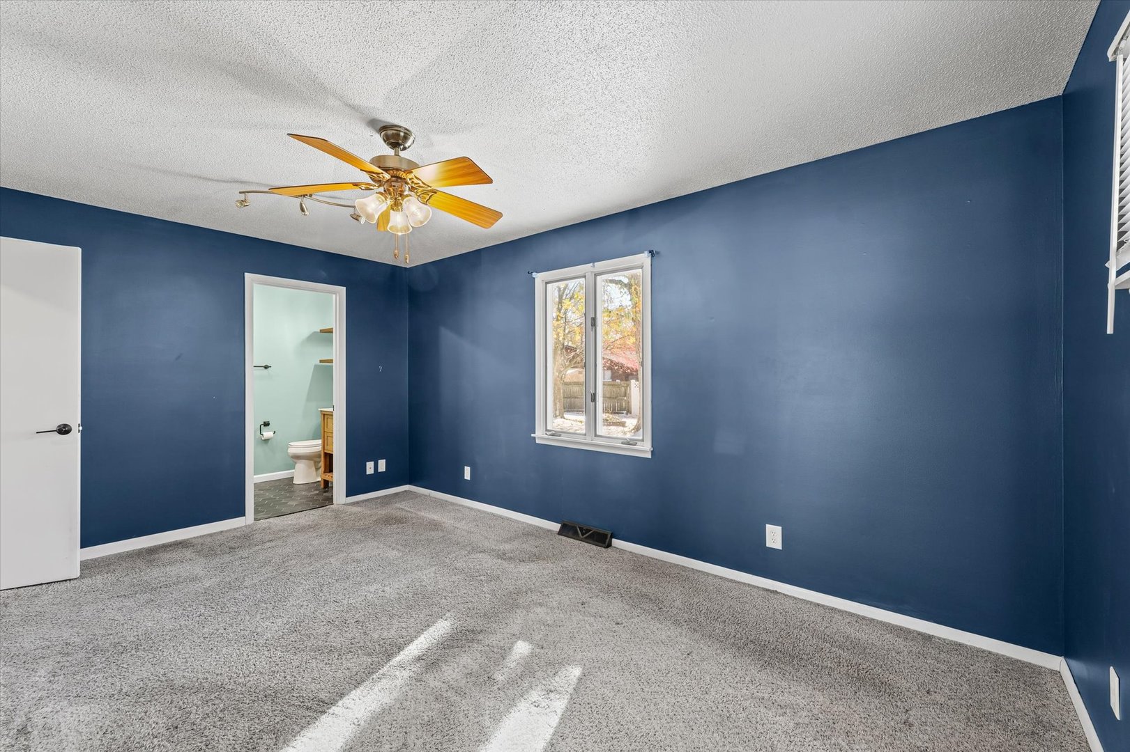 1058 North Drive Rantoul, IL 61866 - Photo 22 of 37 a view of a livingroom with a ceiling fan and window