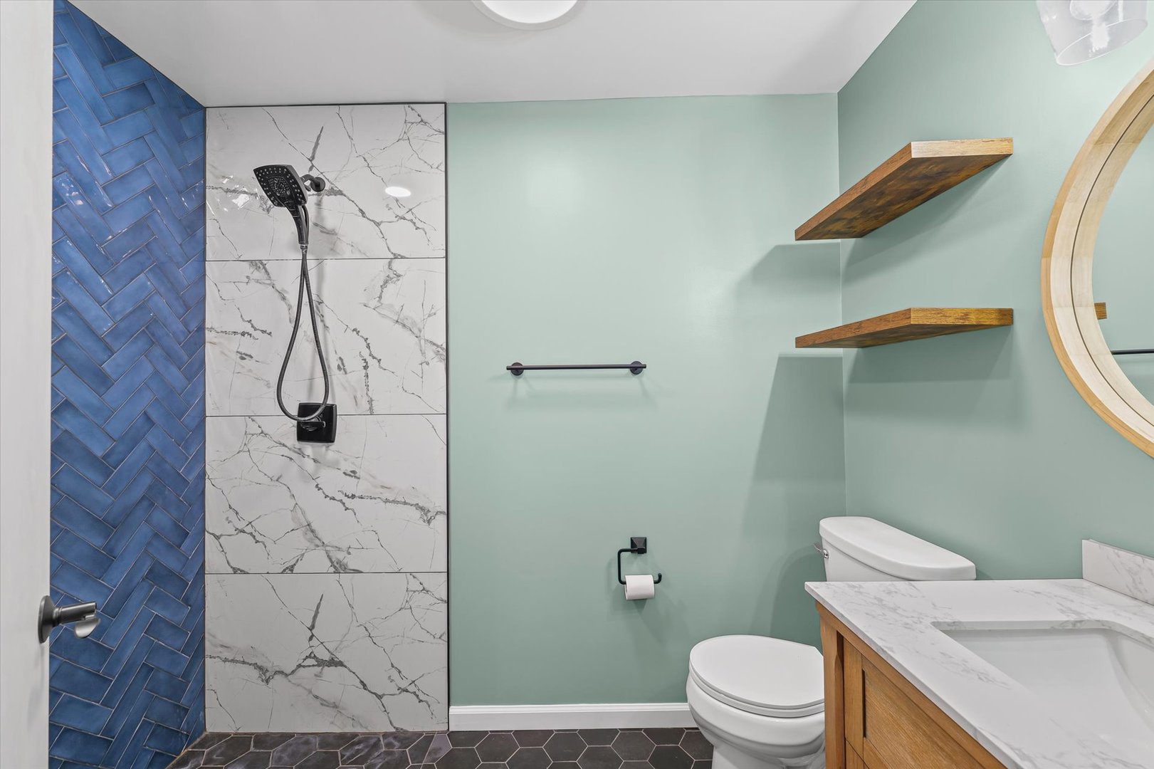 1058 North Drive Rantoul, IL 61866 - Photo 24 of 37 a bathroom with a toilet and a shower