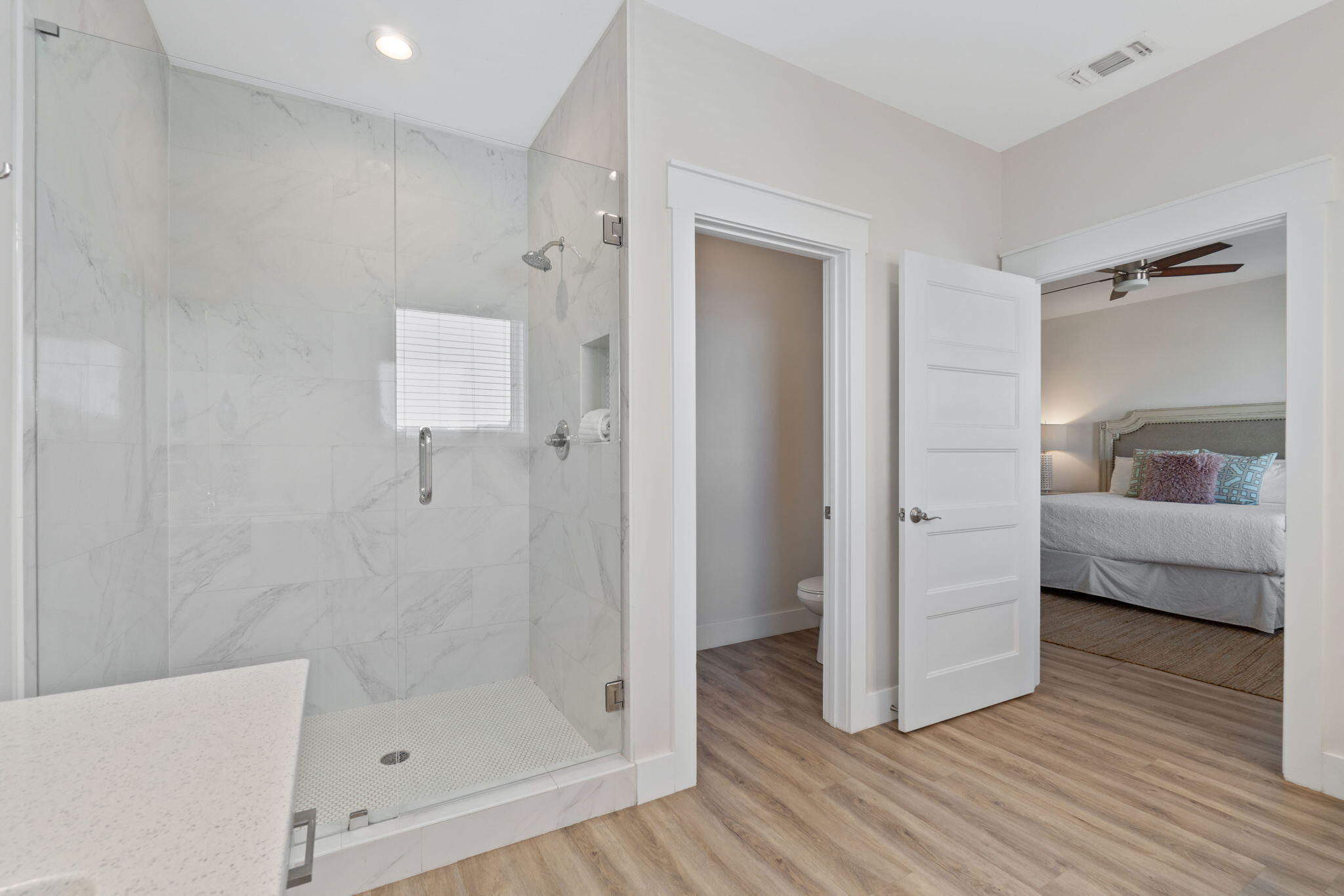 10 Blue Surf Lane Miramar Beach, FL 32550 - Photo 31 of 60 a bathroom with a glass shower door