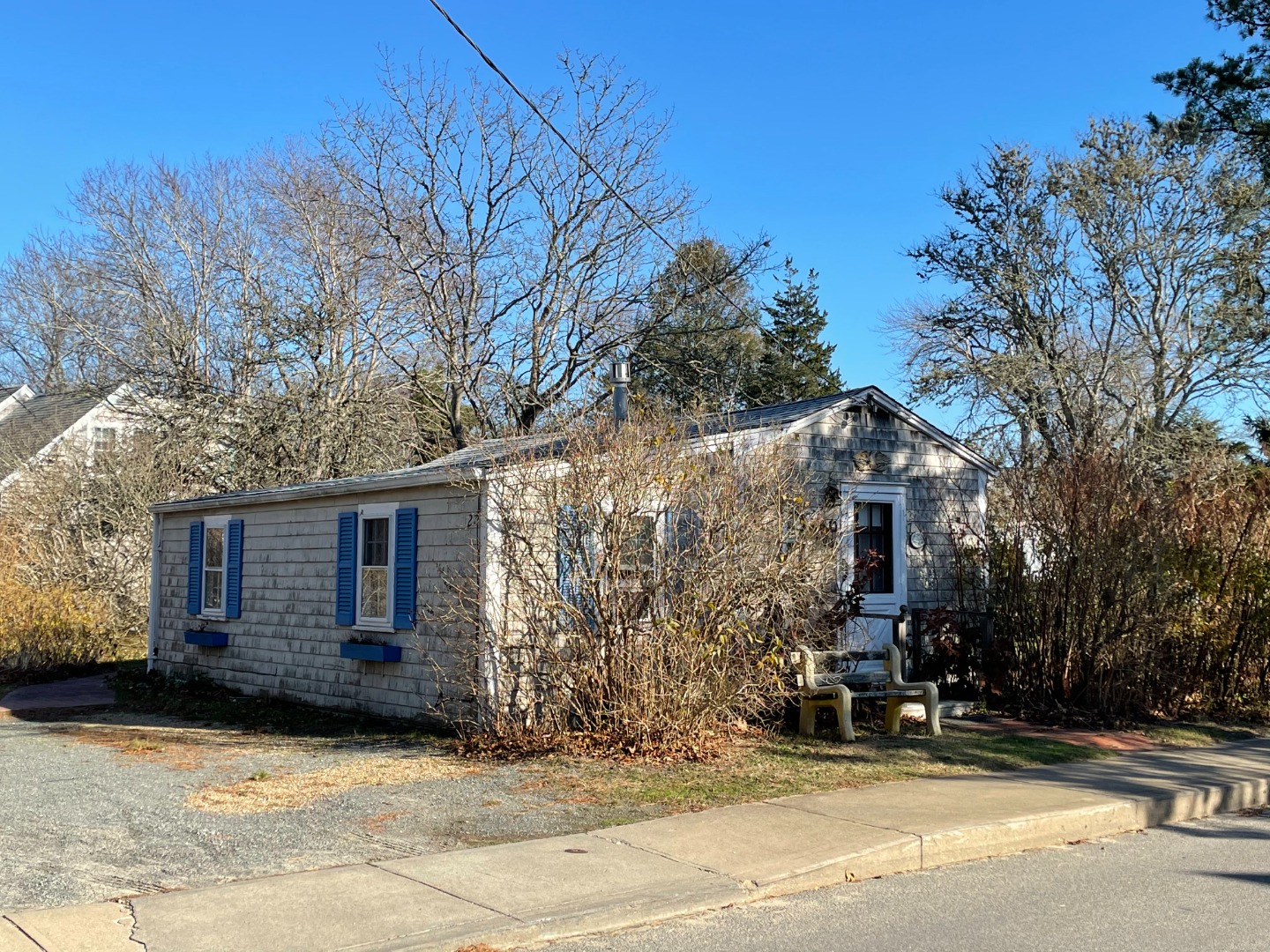 27 Pinehurst Road Edgartown, MA 02539 - Photo 1 of 6 a view of a house with a patio