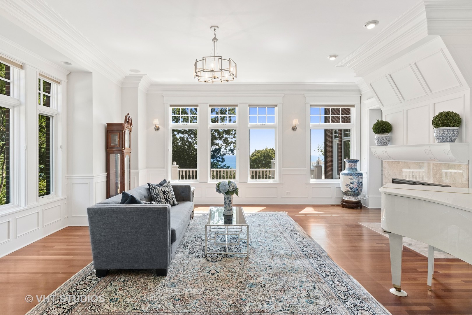 738 Tower Road Winnetka, IL 60093 - Photo 13 of 58 a living room with furniture and large windows