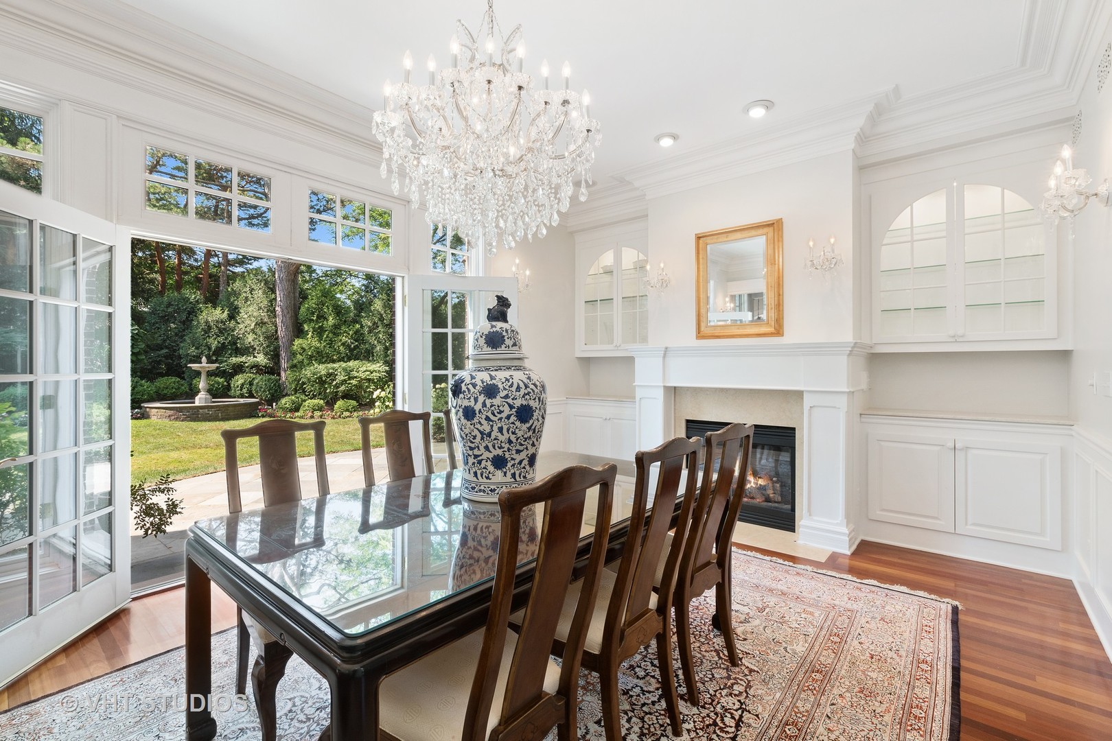 738 Tower Road Winnetka, IL 60093 - Photo 20 of 58 a view of a dining room with furniture window and outside view