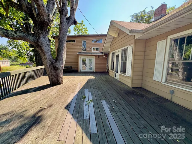 a view of a house with a patio