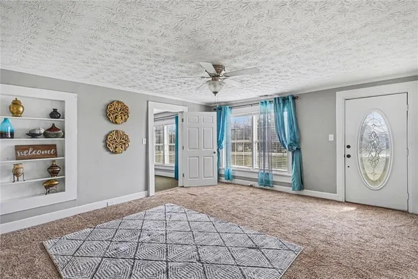 a view of a livingroom with window