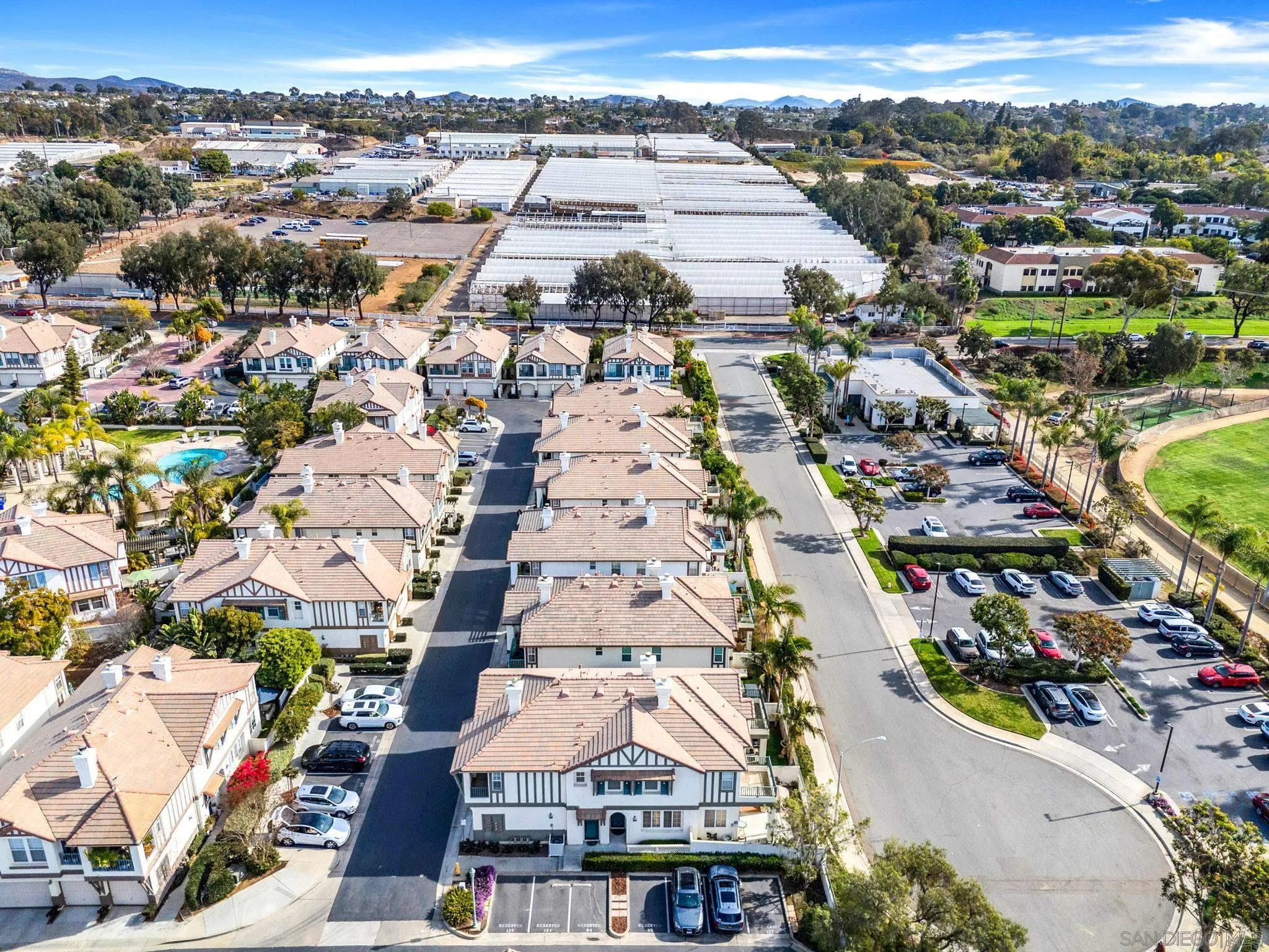 549 Sweet Pea Place Encinitas, CA 92024 - Photo 26 of 29 an aerial view of residential houses with city view