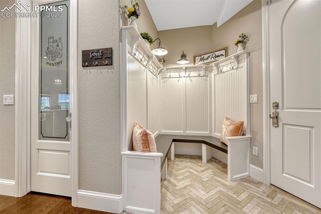25995 Cave Spg Trail Elbert, CO 80106 - Photo 32 of 50 a view of a room with shelves and entryway