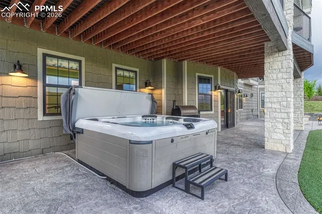 a view of house and front door