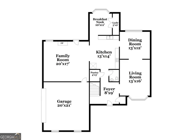 a picture of a park with an bench