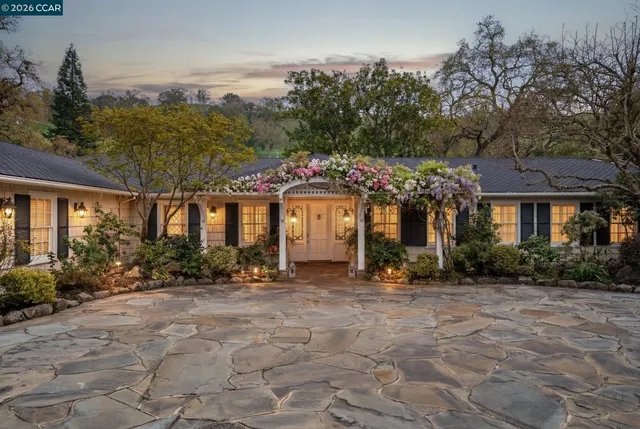 a front view of a building