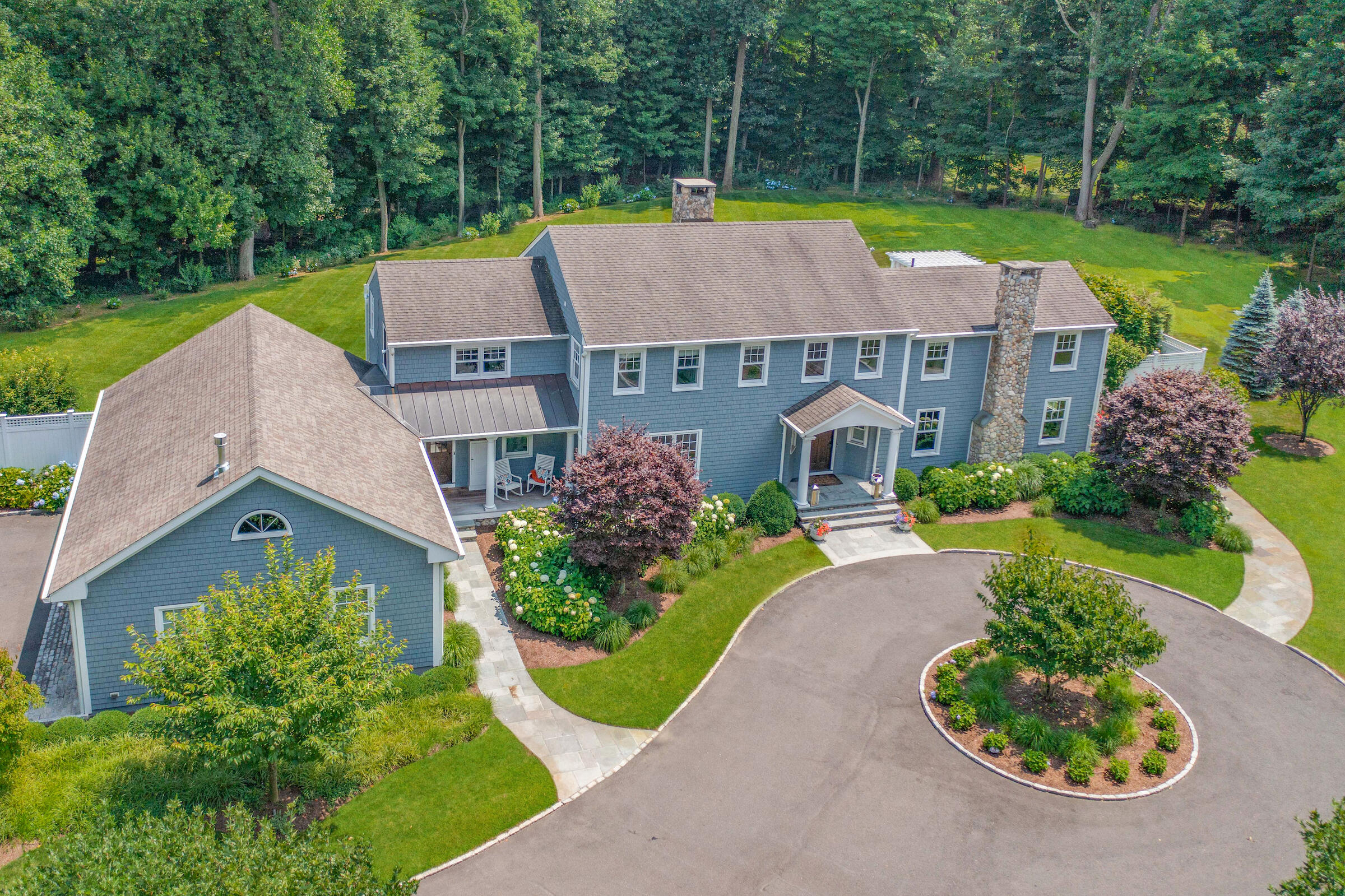 8 Hanson Road Darien, CT 06820 - Photo 2 of 38 an aerial view of a house