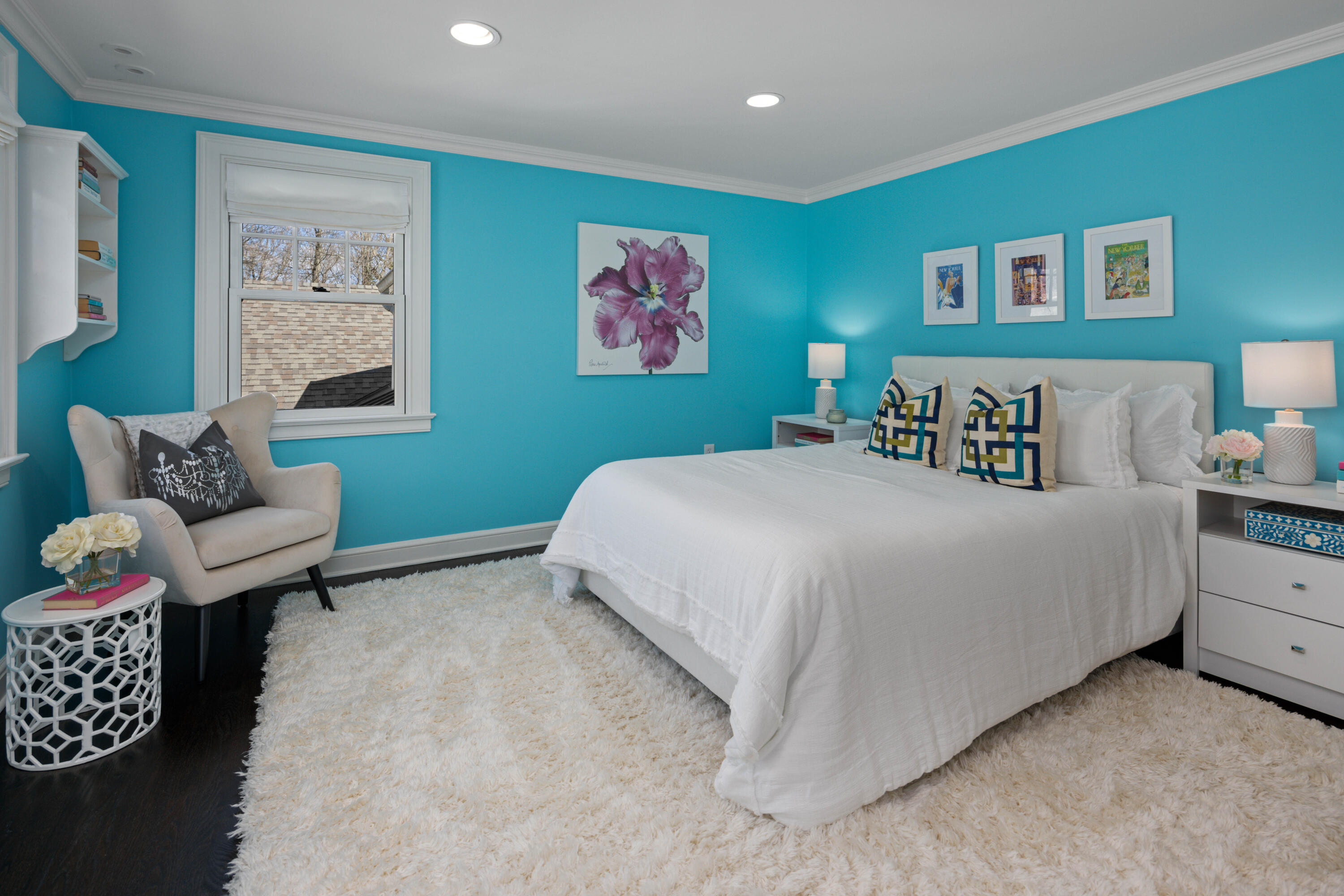 8 Hanson Road Darien, CT 06820 - Photo 23 of 38 a bedroom with a bed and furniture