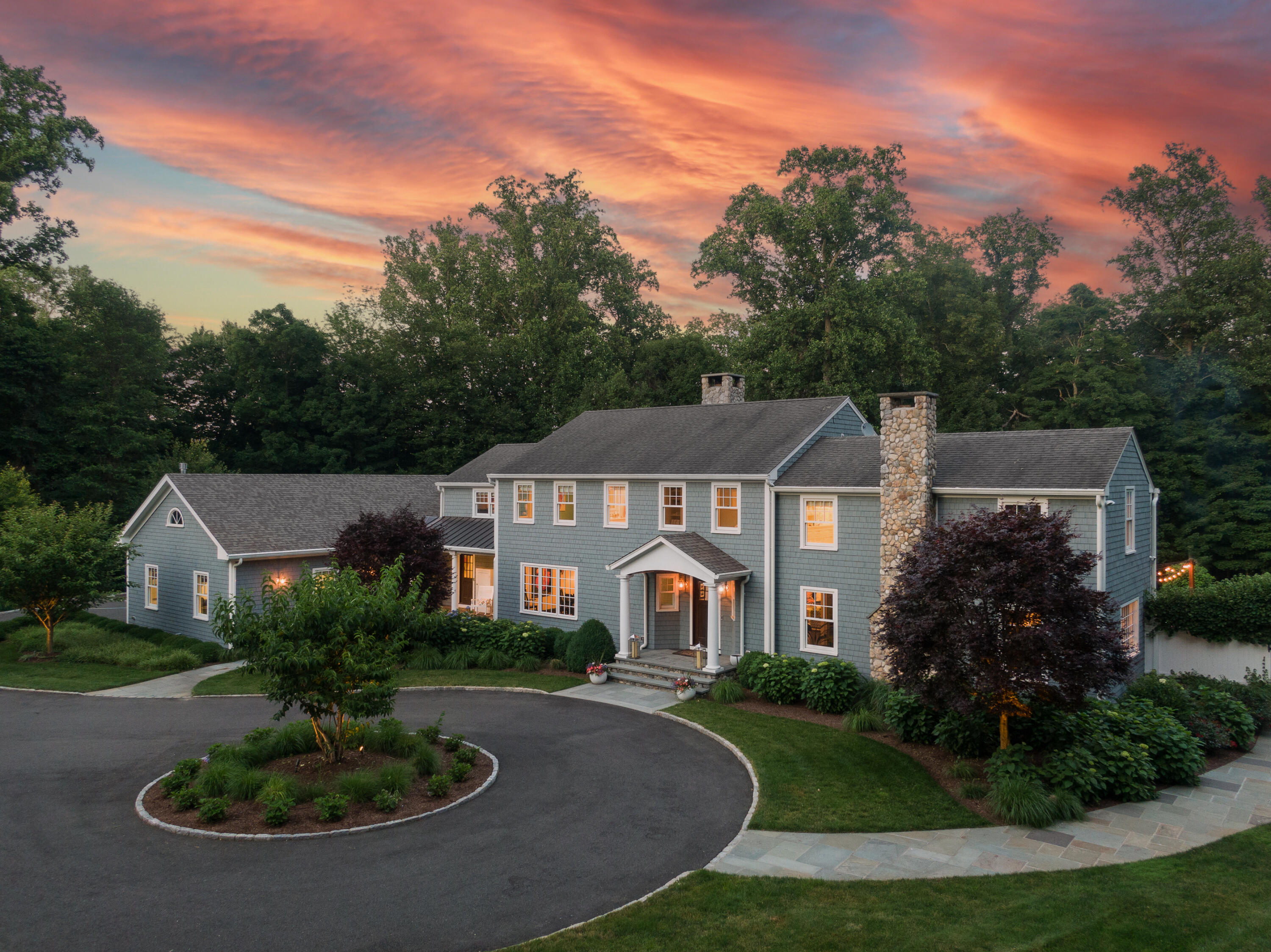8 Hanson Road Darien, CT 06820 - Photo 35 of 38 a view of house with garden and tall tress