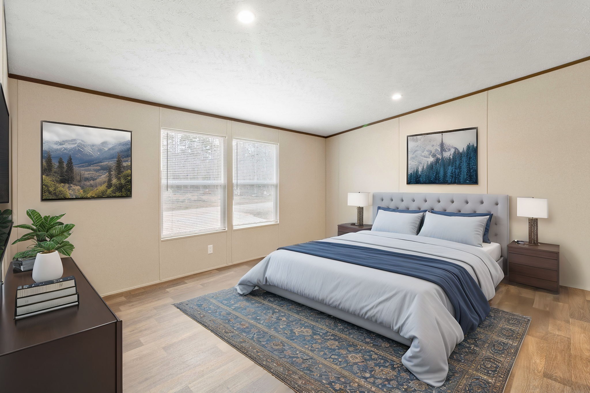 245 Rustic Way Livingston, TX 77351 - Photo 21 of 33 a bedroom with a large bed and a couch