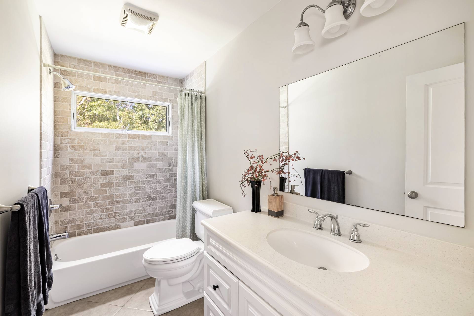35 Glade Road East Hampton, NY 11937 - Photo 15 of 16 a bathroom with a sink toilet and shower