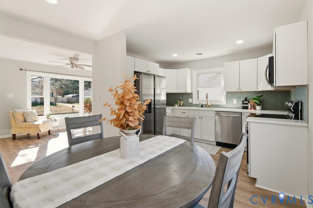 5712 Retriever Road Richmond, VA 23237 - Photo 11 of 40 Dining area featuring light wood-type flooring, re