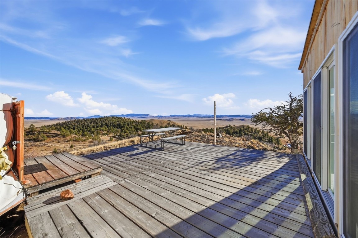 3490 Clear Creek Road Hartsel, CO 80449 - Photo 13 of 39 a view of a balcony with an ocean view