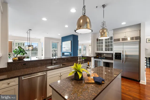 a view of city from balcony