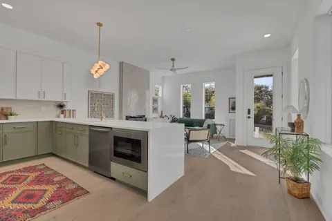 a front view of a house with entryway