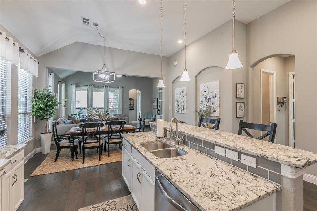 14804 Cedar Flat Way Fort Worth, TX 76262 - Photo 10 of 35 a large kitchen with a table and chairs