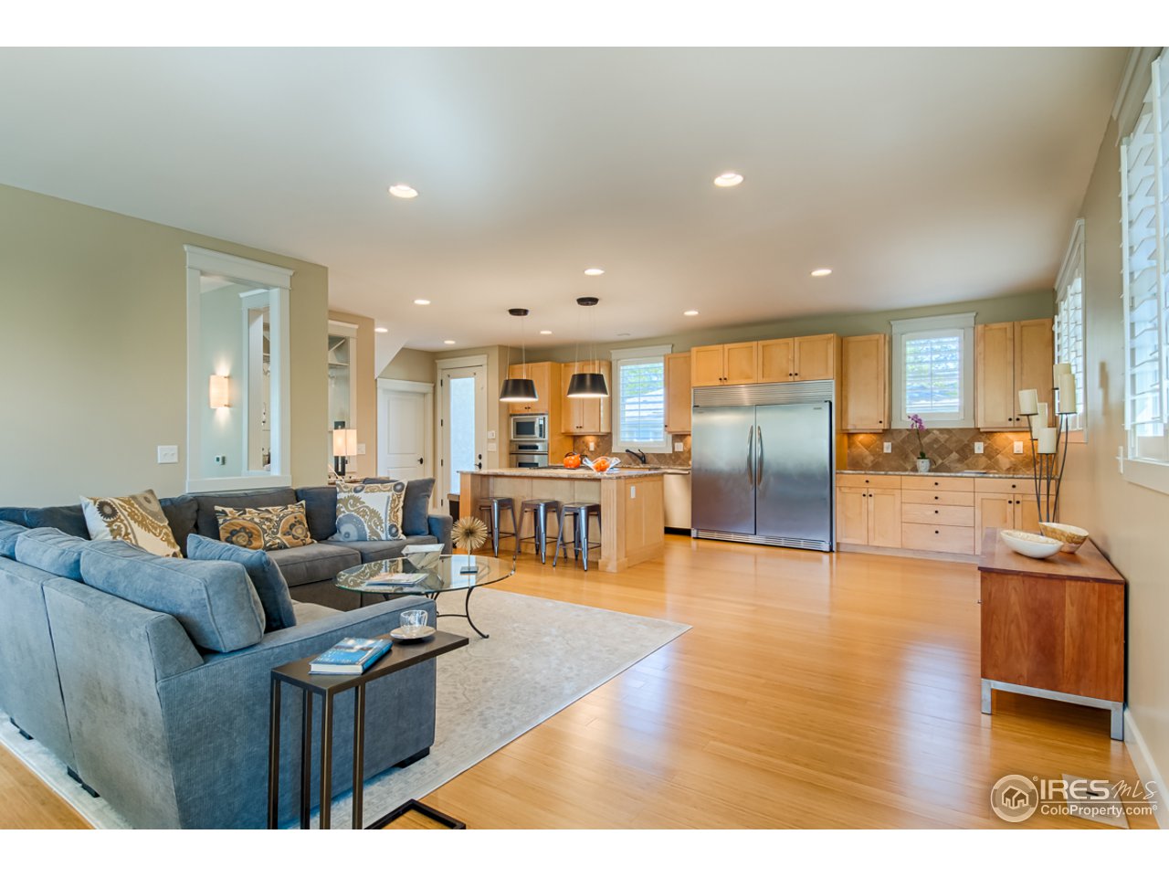 1412 North Street Boulder, CO 80304 - Photo 11 of 39 a living room with furniture and kitchen view